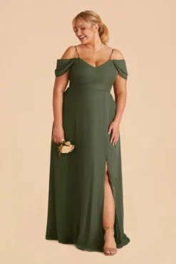 Devin Convertible Dress - Olive -US Skirt Sales 2024 olive devin plus size convertible bridesmaid dress 02