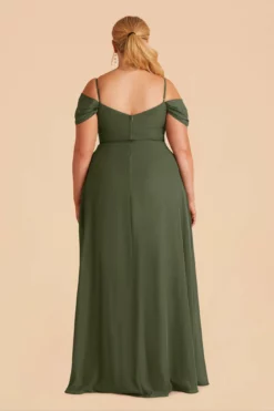 Devin Convertible Dress - Olive -US Skirt Sales 2024 olive devin plus size convertible bridesmaid dress 03