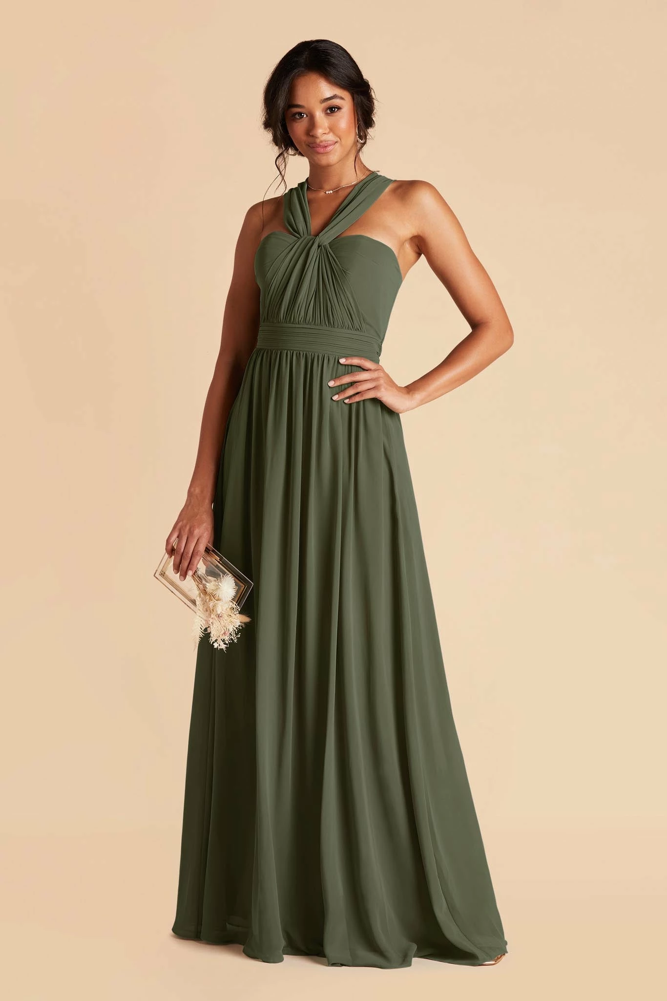 Grace Convertible Dress - Olive 4 Grace Convertible Dress - Olive - Image 4
