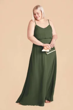 Gwennie Dress - Olive 15 Gwennie Dress - Olive -US Skirt Sales 2024 olive gwennie plus size bridesmaid dress 01
