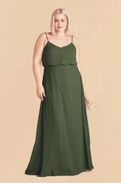 Gwennie Dress - Olive 14 Gwennie Dress - Olive -US Skirt Sales 2024 olive gwennie plus size bridesmaid dress 02