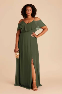 Jane Convertible Dress - Olive -US Skirt Sales 2024 olive jane plus size bridesmaid dress 01