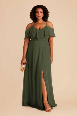 Jane Convertible Dress - Olive -US Skirt Sales 2024 olive jane plus size bridesmaid dress 02