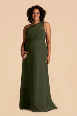 Kira Dress - Olive 22 Kira Dress - Olive -US Skirt Sales 2024 olive plus size convertible bridesmaid dress 01