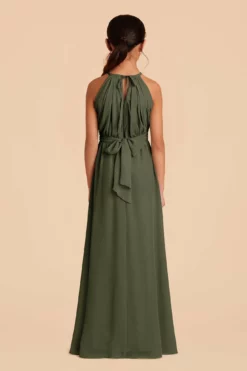 Sienna Junior Dress - Olive -US Skirt Sales 2024 olive sienna junior bridesmaid dress 04