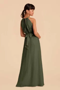 Sienna Junior Dress - Olive -US Skirt Sales 2024 olive sienna junior bridesmaid dress 05