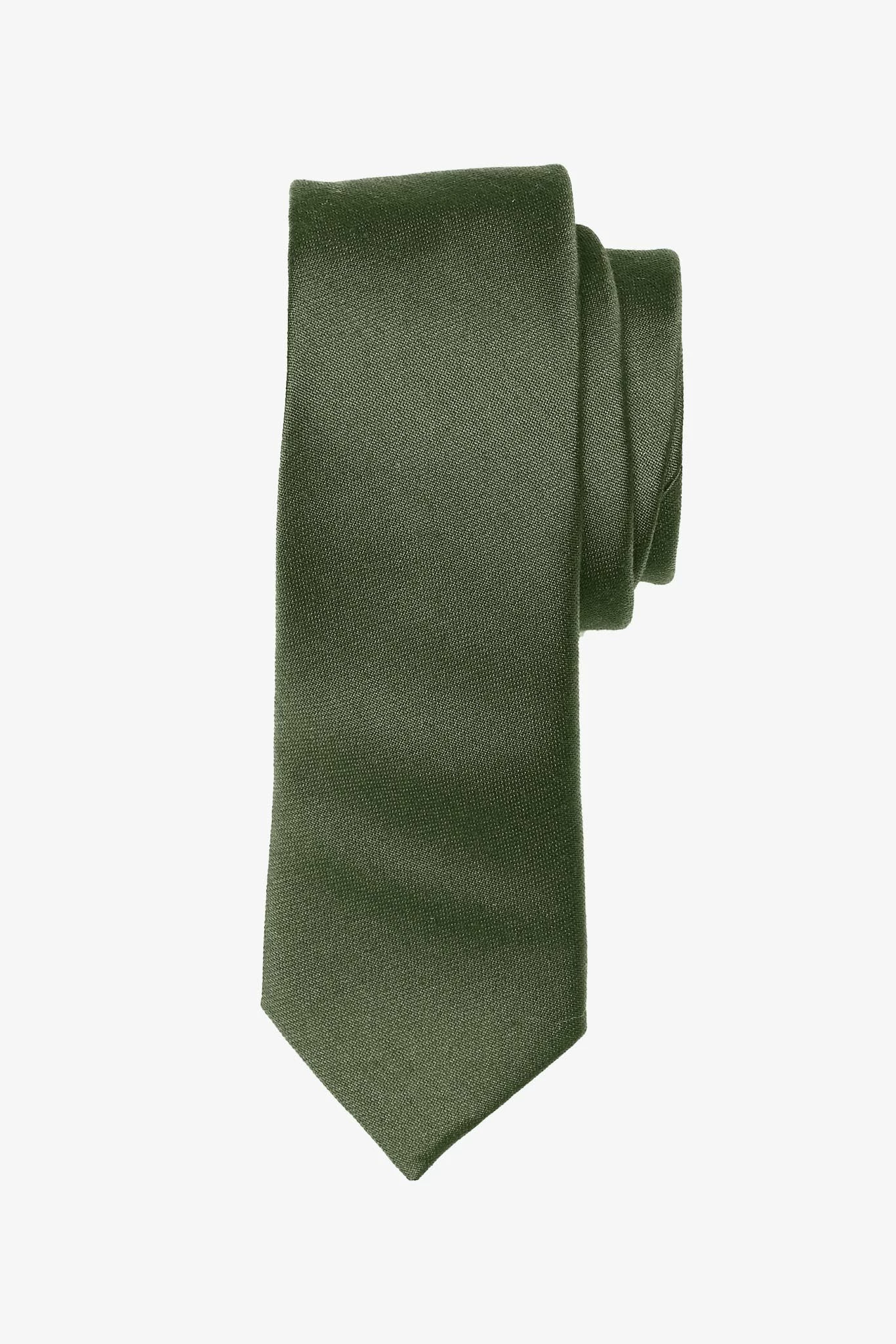 Simon Necktie - Olive 3 Simon Necktie - Olive - Image 3