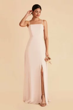 Chris Convertible Chiffon Dress - Pale Blush -US Skirt Sales 2024 pale blush chris convertible bridesmaid dress 03