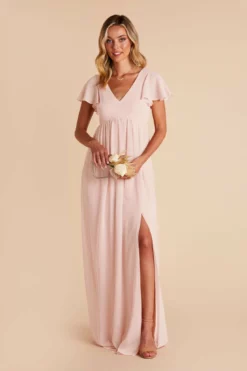 Hannah Empire Dress - Pale Blush 13 Hannah Empire Dress - Pale Blush -US Skirt Sales 2024 pale blush hannah bridesmaid dress 04