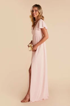 Hannah Empire Dress - Pale Blush 14 Hannah Empire Dress - Pale Blush -US Skirt Sales 2024 pale blush hannah bridesmaid dress 05