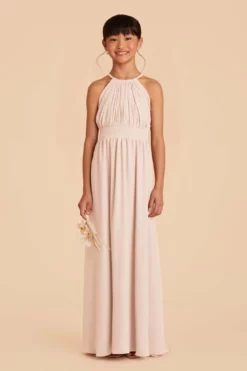Sienna Junior Dress - Pale Blush 7 Sienna Junior Dress - Pale Blush -US Skirt Sales 2024 pale blush sienna junior bridesmaid dress 01