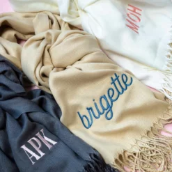 Shawl With Fringe - Beige -US Skirt Sales 2024 personalized cashmere shawls 03