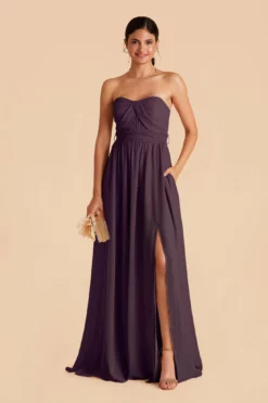 Grace Convertible Dress - Plum -US Skirt Sales 2024 plum grace convertible slit bridesmaid dress 02 b016fc8e 345c 4c5e aa84 fef3e0ba748a