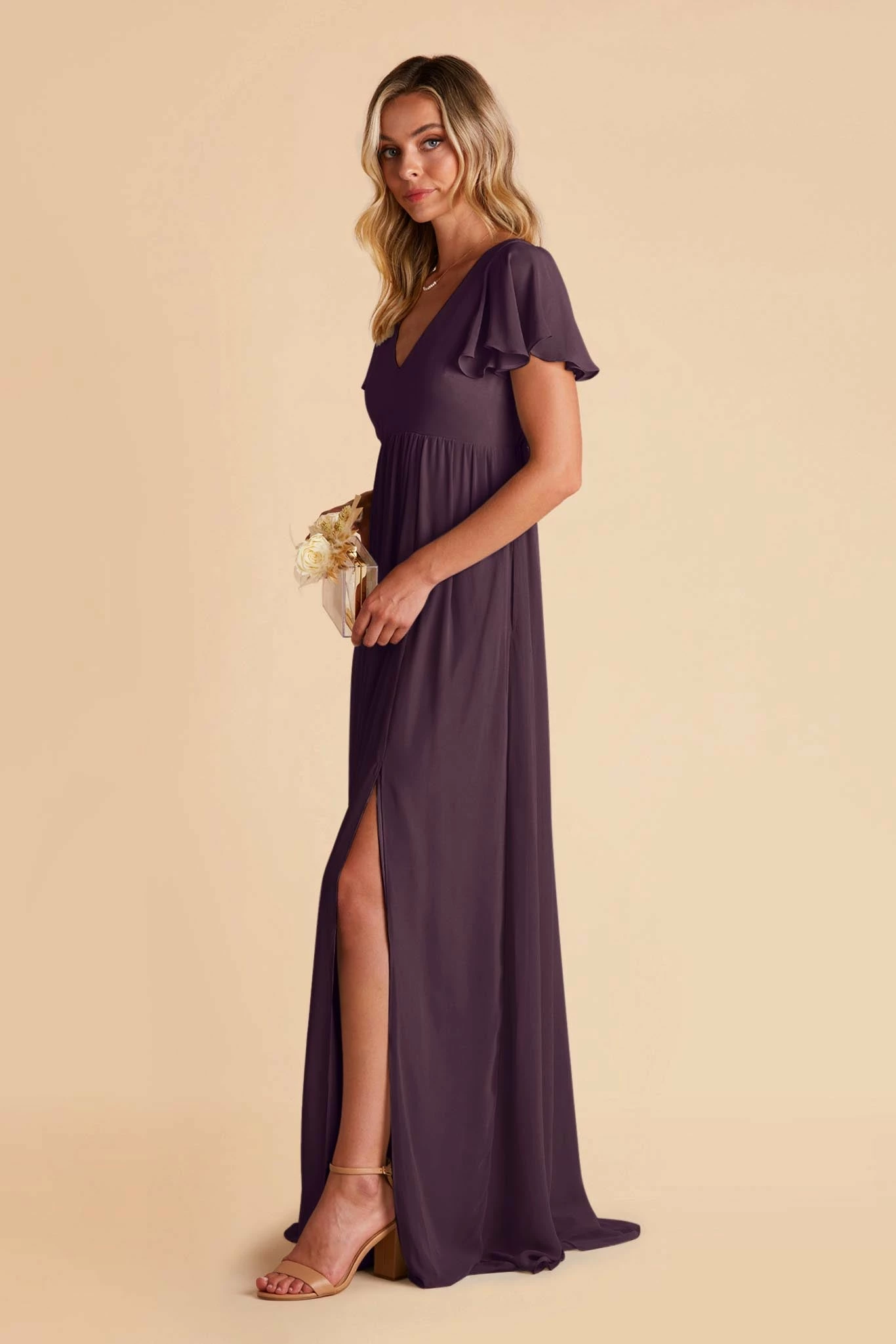 Hannah Empire Dress - Plum 6 Hannah Empire Dress - Plum - Image 6