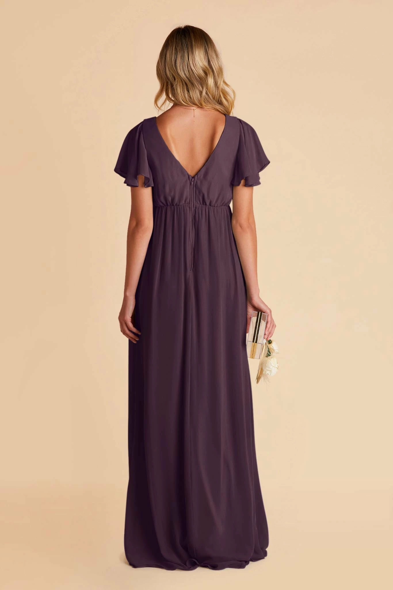 Hannah Empire Dress - Plum 7 Hannah Empire Dress - Plum - Image 7