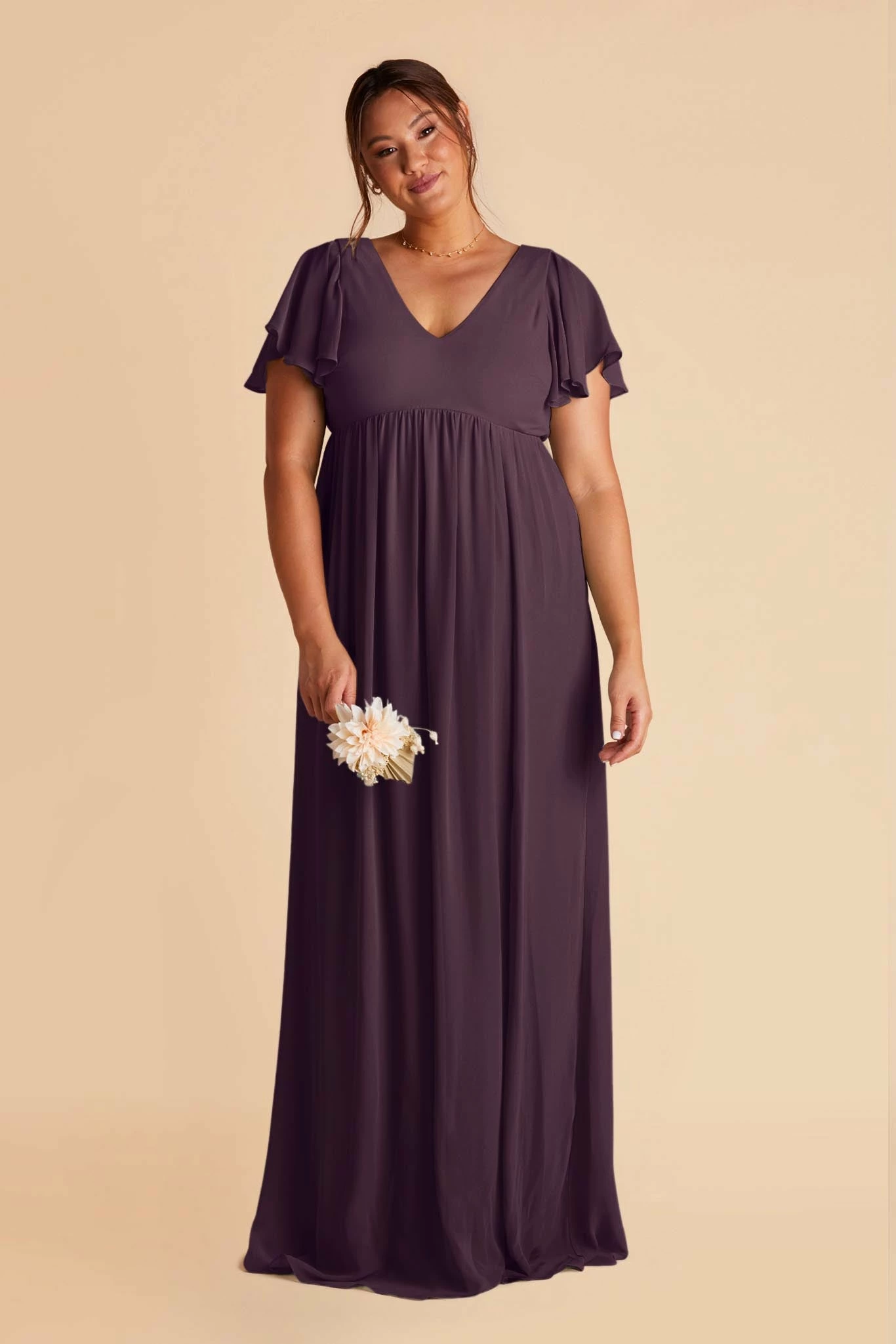 Hannah Empire Dress - Plum 10 Hannah Empire Dress - Plum - Image 10