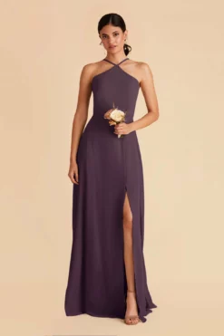 Juliet Chiffon Dress - Plum -US Skirt Sales 2024 plum juliet convertible slit bridesmaid dress 01 a2310aa4 6d0b 4133 993d 5fd364a63d15