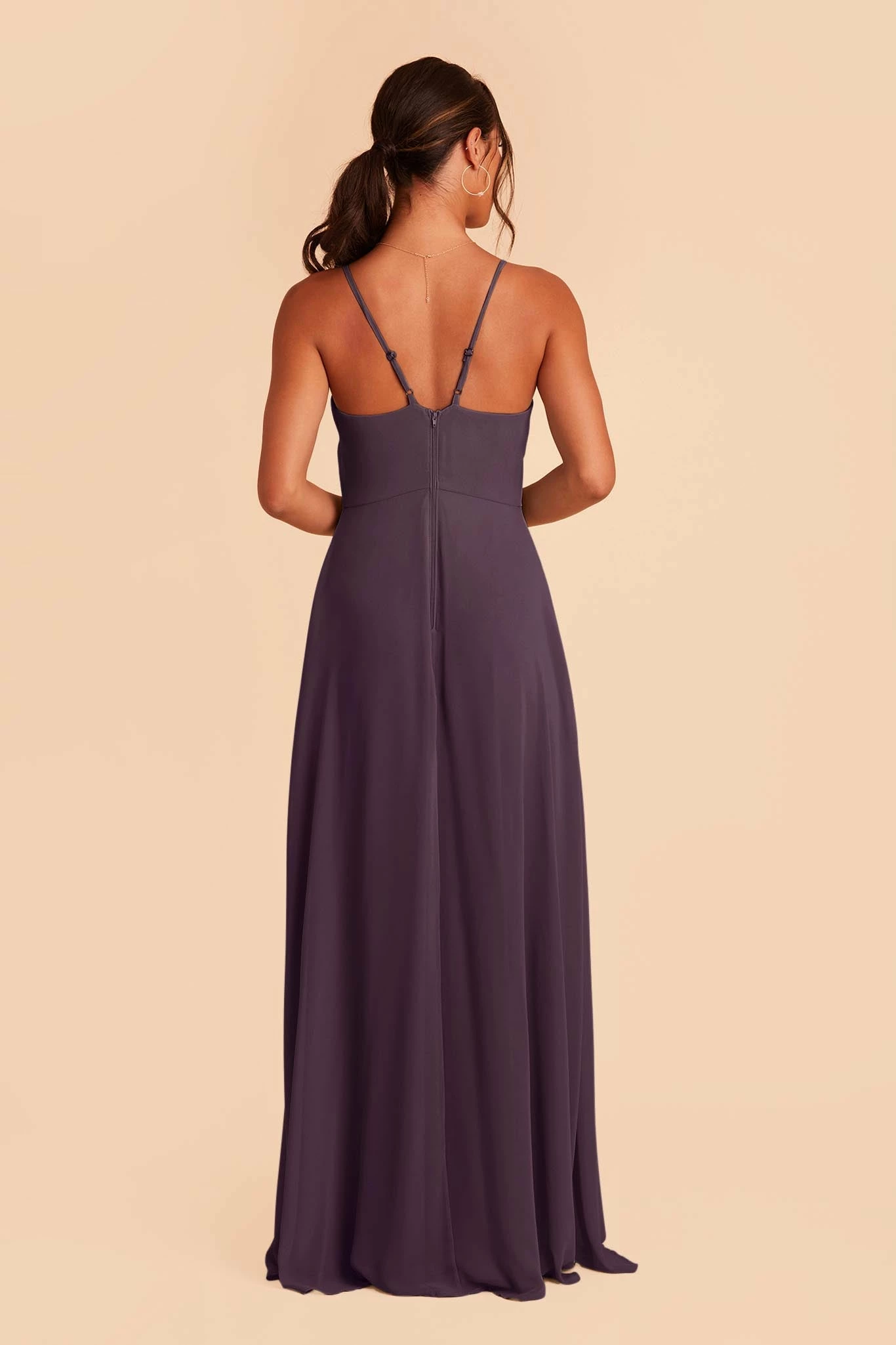 Theresa Chiffon Dress - Plum 7 Theresa Chiffon Dress - Plum - Image 7