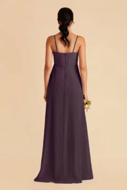 Winnie Convertible Chiffon Dress - Plum -US Skirt Sales 2024 plum winnie convertible slit bridesmaid dress 04 1f0469f7 e74c 4e76 863f 890845b79c14