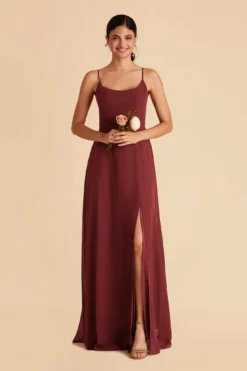 Amy Chiffon Dress - Rosewood -US Skirt Sales 2024 rosewood amy bridesmaid dress 02