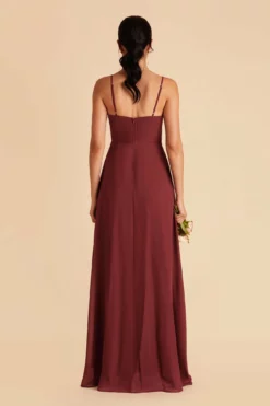 Amy Chiffon Dress - Rosewood -US Skirt Sales 2024 rosewood amy bridesmaid dress 04
