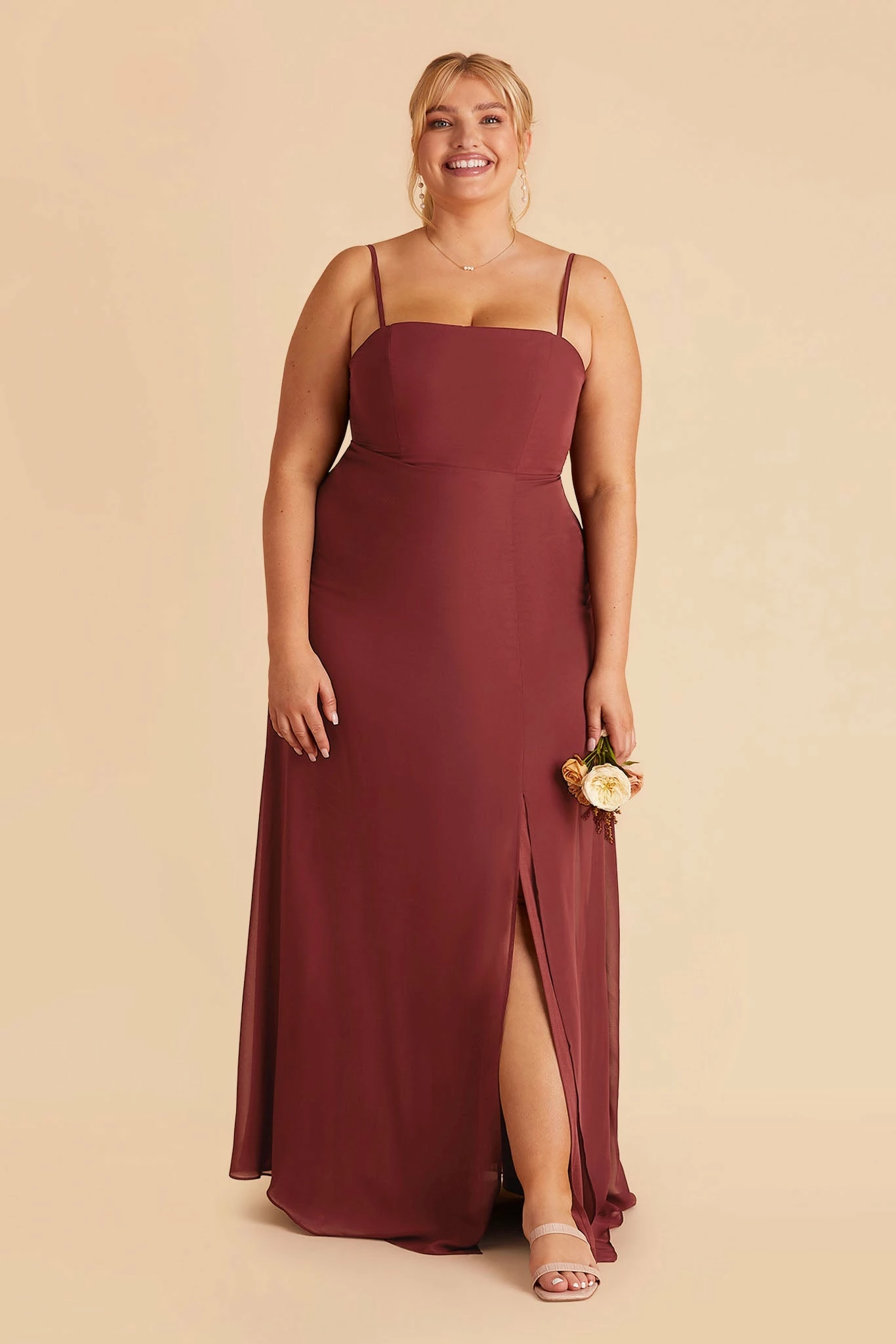 Chris Convertible Chiffon Dress - Rosewood 8 Chris Convertible Chiffon Dress - Rosewood - Image 8