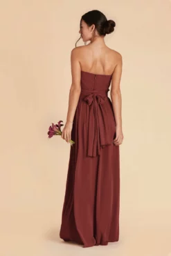 Grace Convertible Dress - Rosewood -US Skirt Sales 2024 rosewood grace convertible bridesmaid dress 01