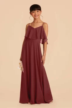 Janie Convertible Junior Dress - Rosewood -US Skirt Sales 2024 rosewood janie convertible junior bridesmaid dress 03
