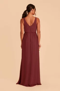 Laurie Empire Dress - Rosewood -US Skirt Sales 2024 rosewood laurie slit bridesmaid dress 04