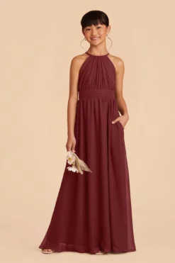 Sienna Junior Dress - Rosewood -US Skirt Sales 2024 rosewood sienna junior bridesmaid dress 02
