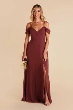 Spence Convertible Dress - Rosewood -US Skirt Sales 2024 rosewood spence convertible slit bridesmaid dress 02