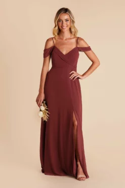 Spence Convertible Dress - Rosewood -US Skirt Sales 2024 rosewood spence convertible slit bridesmaid dress 03