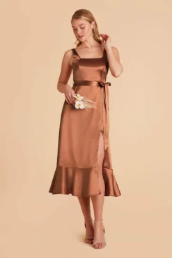 Eugenia Shiny Satin Convertible Midi Dress - Rust 12 Eugenia Shiny Satin Convertible Midi Dress - Rust -US Skirt Sales 2024 rust eugenia convertible satin bridesmaid dress 04