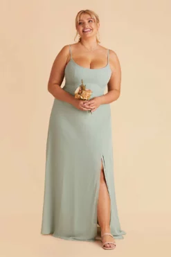 Amy Chiffon Dress - Sage -US Skirt Sales 2024 sage amy plus size bridesmaid dress 02 2fe504f0 fee4 48c9 8370 ba7e8ef89511