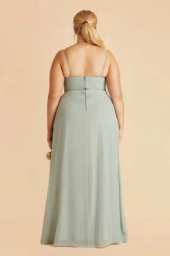 Amy Chiffon Dress - Sage -US Skirt Sales 2024 sage amy plus size bridesmaid dress 06 9a203394 30c5 4c44 ba87 dc5774766320