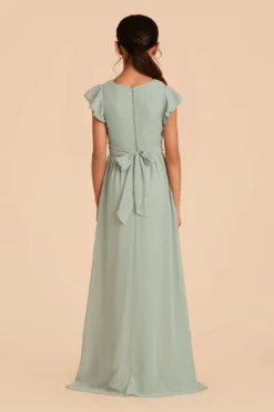 Celine Junior Dress - Sage -US Skirt Sales 2024 sage celine junior bridesmaid dress 06