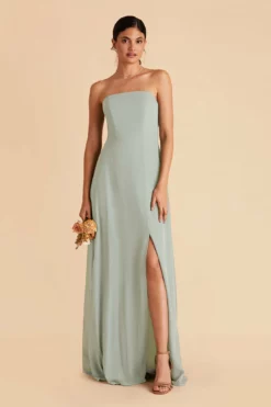 Chris Convertible Chiffon Dress - Sage -US Skirt Sales 2024 sage chris convertible bridesmaid dress 06