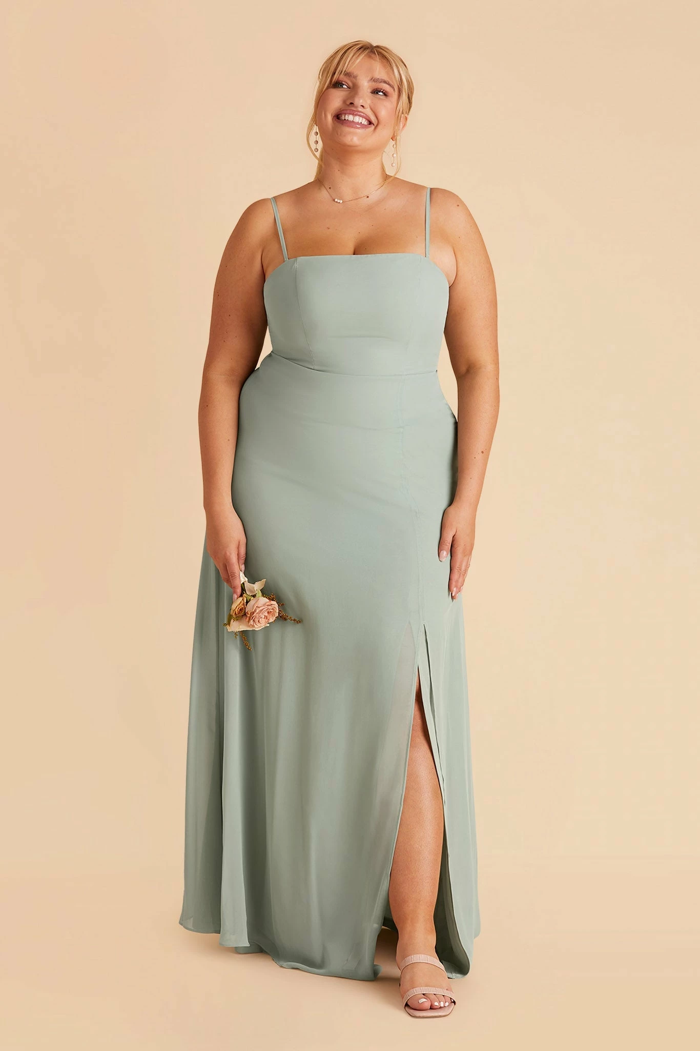Chris Convertible Chiffon Dress - Sage - Image 13