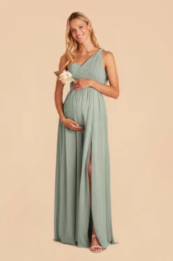 Grace Convertible Dress - Sage -US Skirt Sales 2024 sage grace convertible bridesmaid dress 01