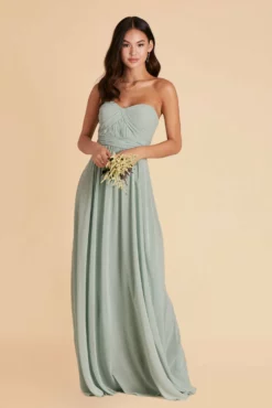 Grace Convertible Dress - Sage -US Skirt Sales 2024 sage grace convertible chiffon bridesmaid dress 05