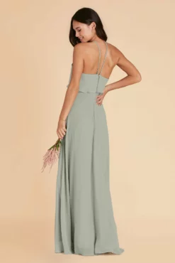 Jules Dress - Sage -US Skirt Sales 2024 sage jules chiffon bridesmaid dress 02
