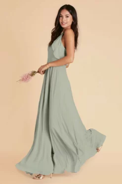 Jules Dress - Sage -US Skirt Sales 2024 sage jules chiffon bridesmaid dress 03