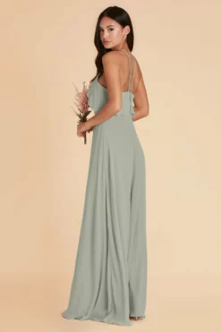 Jules Dress - Sage -US Skirt Sales 2024 sage jules chiffon bridesmaid dress 05