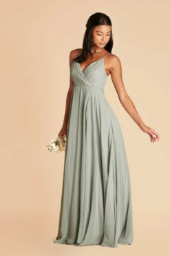 Kaia Dress - Sage -US Skirt Sales 2024 sage kaia chiffon bridesmaid dress 05