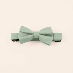 Sadie Dog Bow Tie Collar - Sage