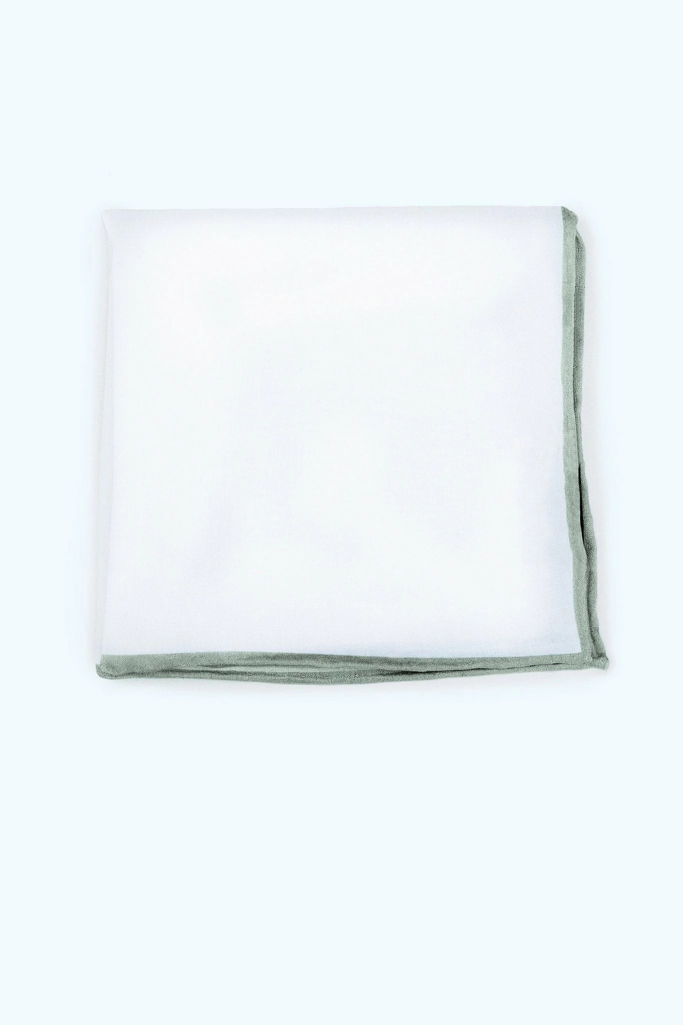Jason Shoestring Piped Pocket Square - Sage
