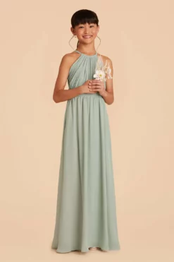 Sienna Junior Dress - Sage 10 Sienna Junior Dress - Sage -US Skirt Sales 2024 sage sienna junior bridesmaid dress 03