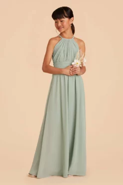Sienna Junior Dress - Sage 11 Sienna Junior Dress - Sage -US Skirt Sales 2024 sage sienna junior bridesmaid dress 04