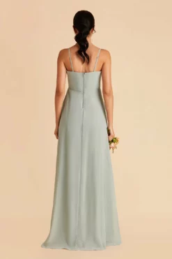 Winnie Convertible Chiffon Dress - Sage 29 Winnie Convertible Chiffon Dress - Sage -US Skirt Sales 2024 sage winnie convertible bridesmaid dress 01