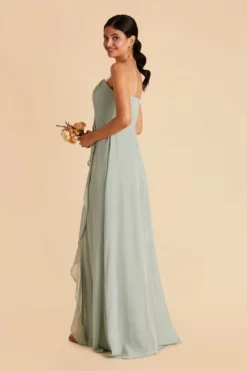 Winnie Convertible Chiffon Dress - Sage 23 Winnie Convertible Chiffon Dress - Sage -US Skirt Sales 2024 sage winnie convertible bridesmaid dress 02